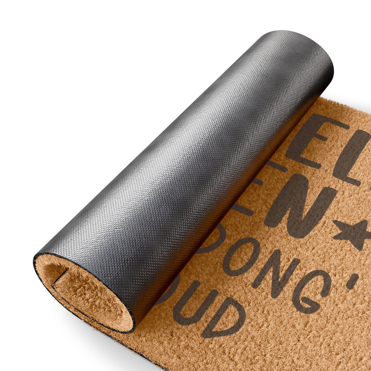 Doormat - "Doorbell Broken, Yell 'Ding Dong' Really Loud" Funny Welcome Mat