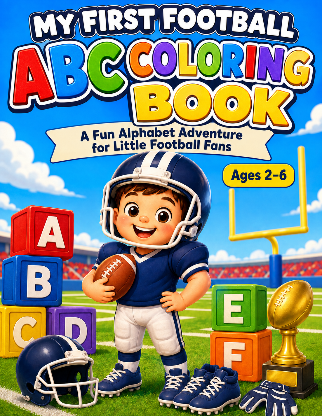 My First Football ABC Coloring Book