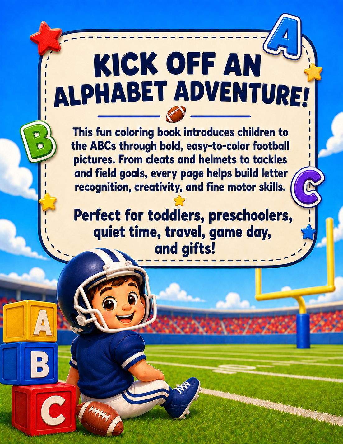 My First Football ABC Coloring Book