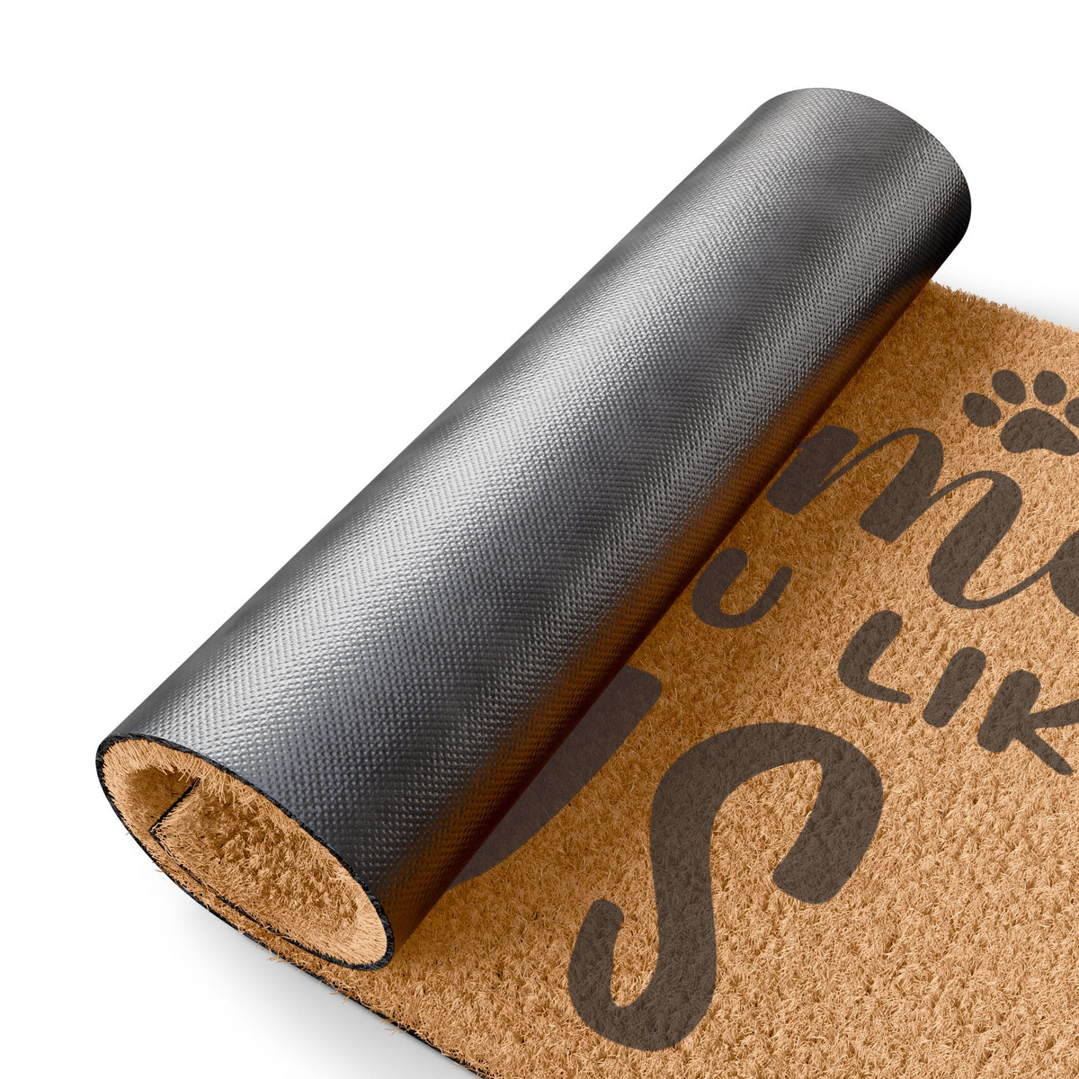 Welcome Doormat – “We Hope You Like Dogs” Paw Print Coir Mat