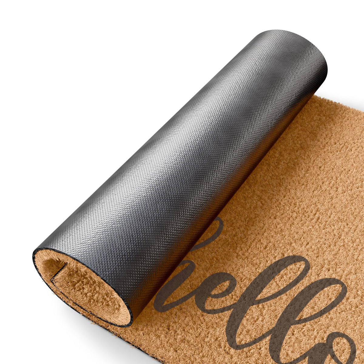 Hello Script Doormat — Cozy Welcome Coir Door Mat