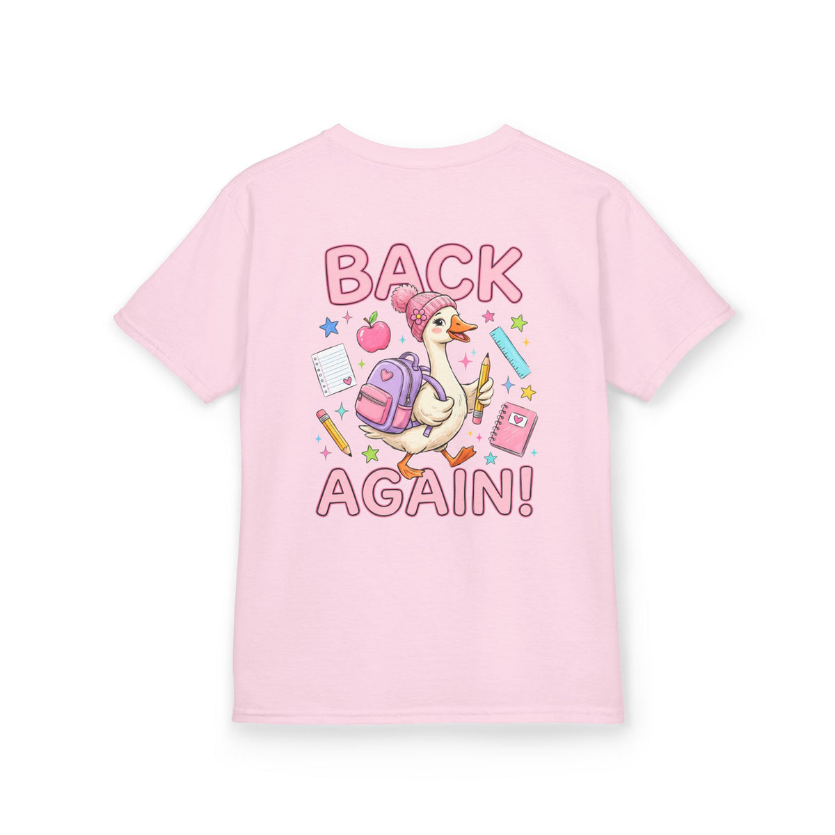 Kids Tee — Cute 'Bruh We Back / Back Again' School Duck Graphic
