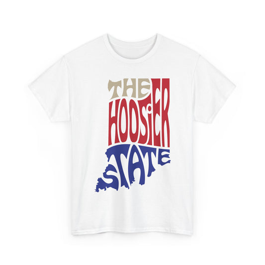 Indiana 'The Hoosier State' Retro Map T-Shirt