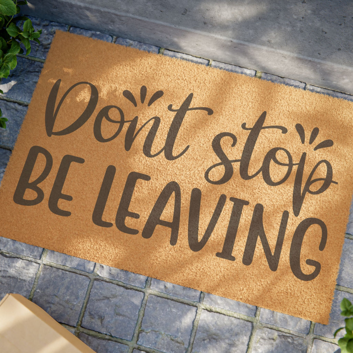 Doormat - 'Don't Stop Be Leaving' Funny Welcome Coir Mat