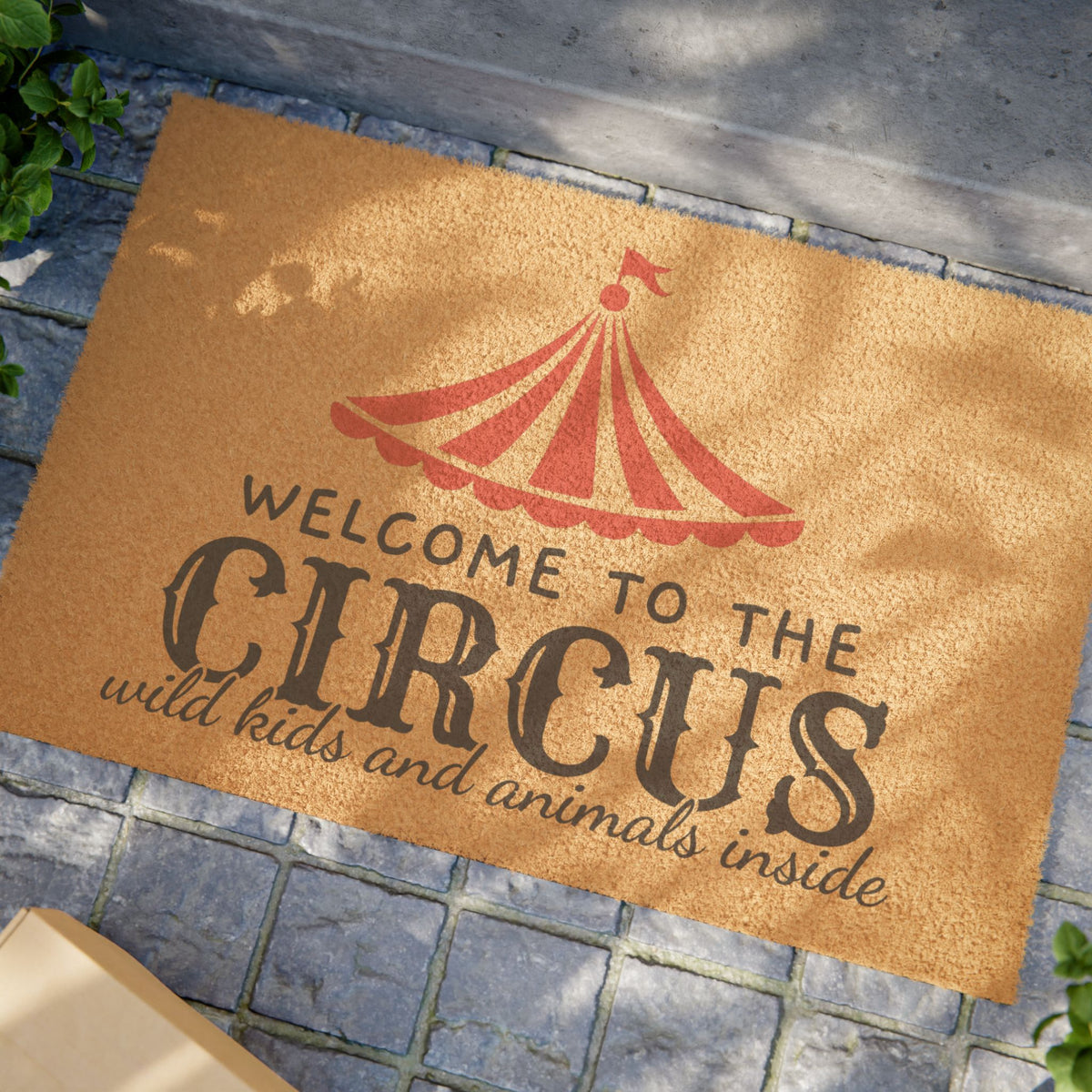 Doormat — "Welcome to the Circus" Funny Decorative Coir Welcome Mat