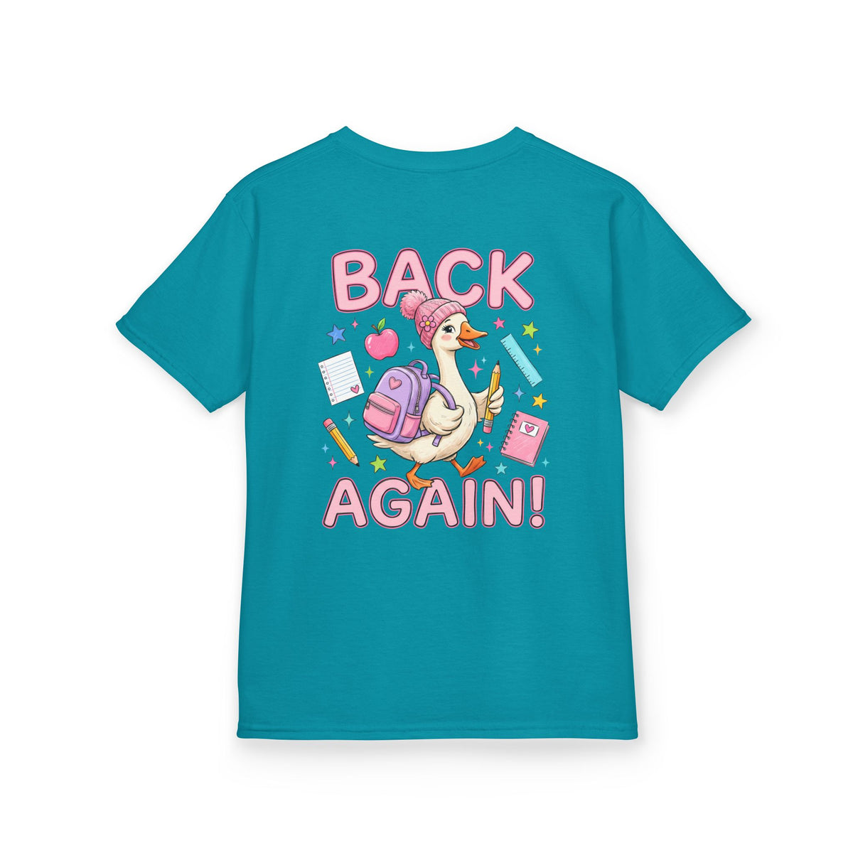 Kids Tee — Cute 'Bruh We Back / Back Again' School Duck Graphic